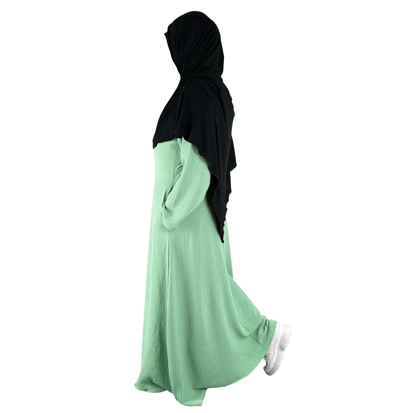 abaya with utility pockets