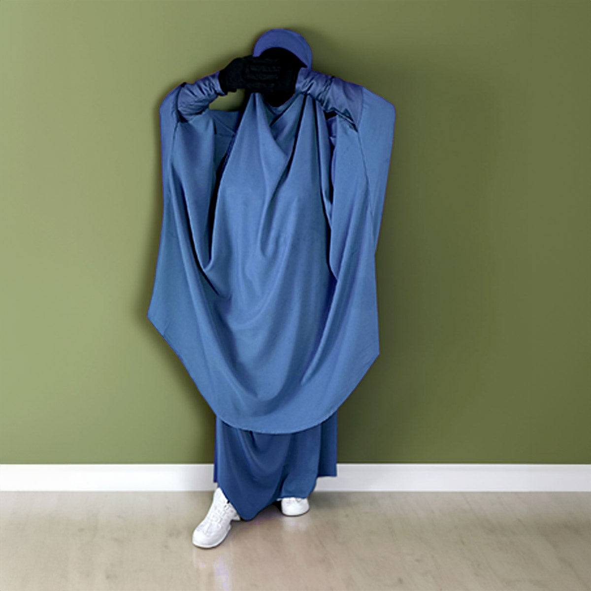 convertible long khimar with niqab