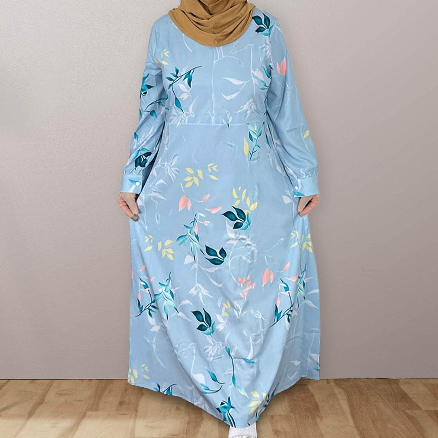 A-line modest dress