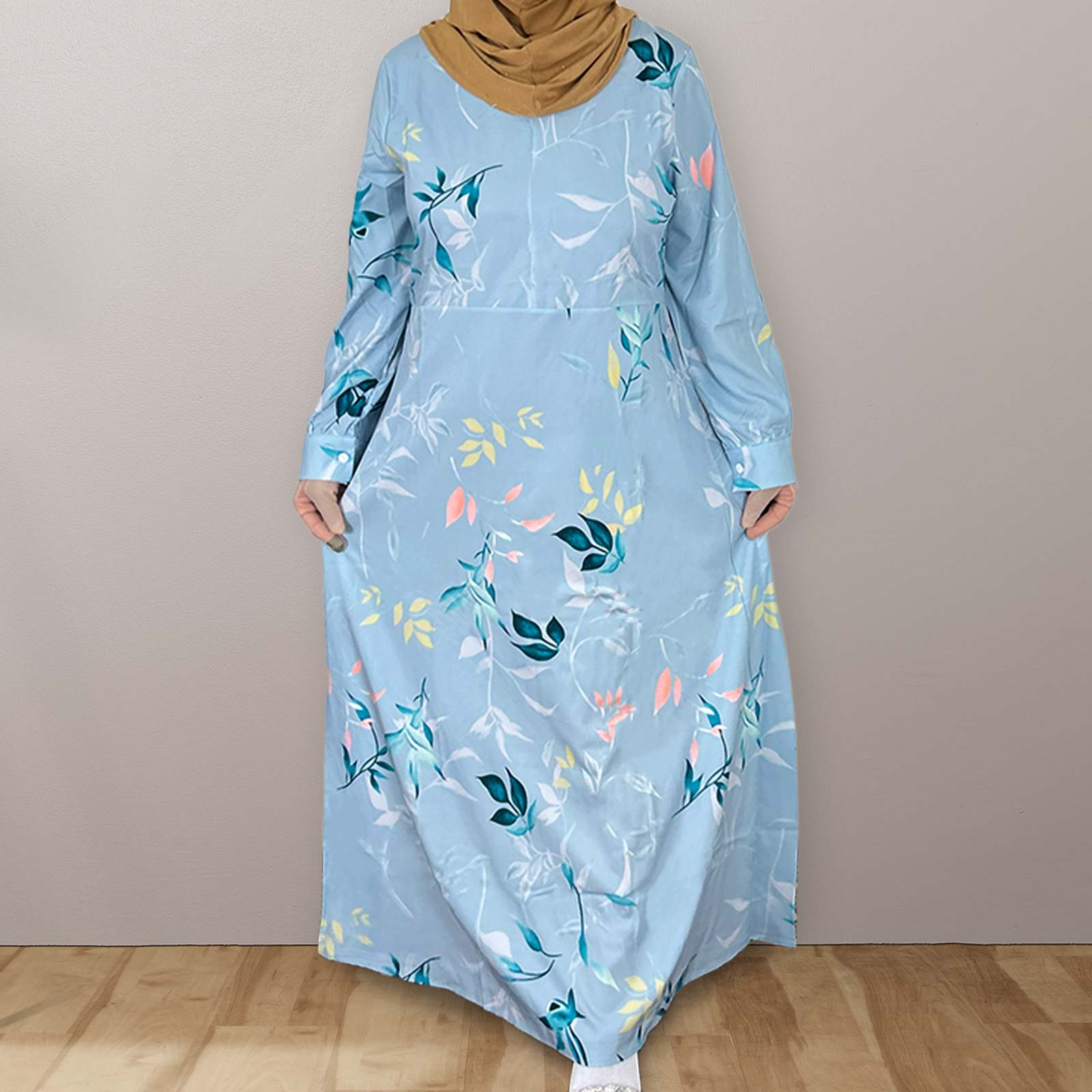 A-line modest dress