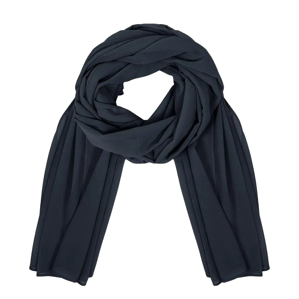 black chiffon hijab