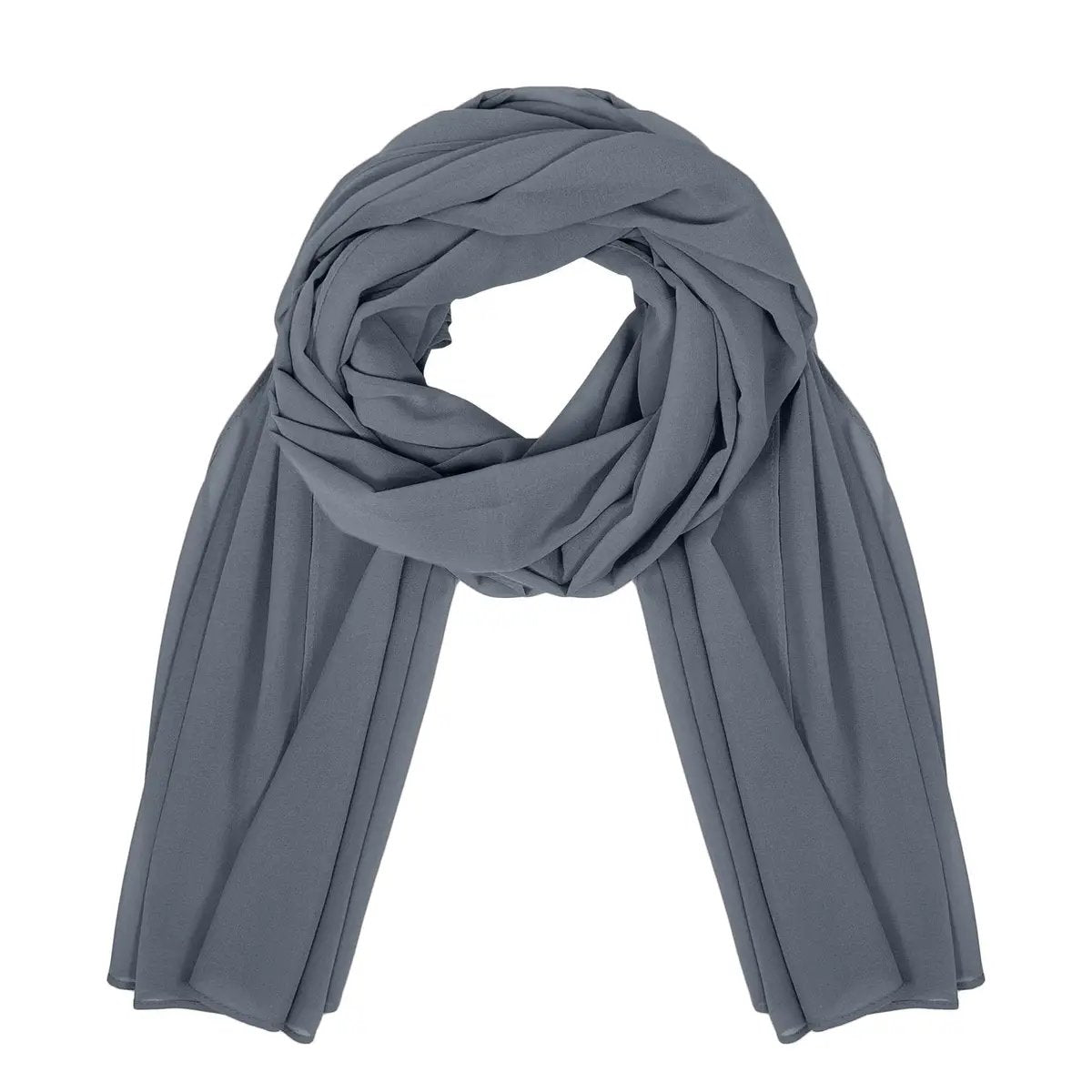 gray chiffon hijab
