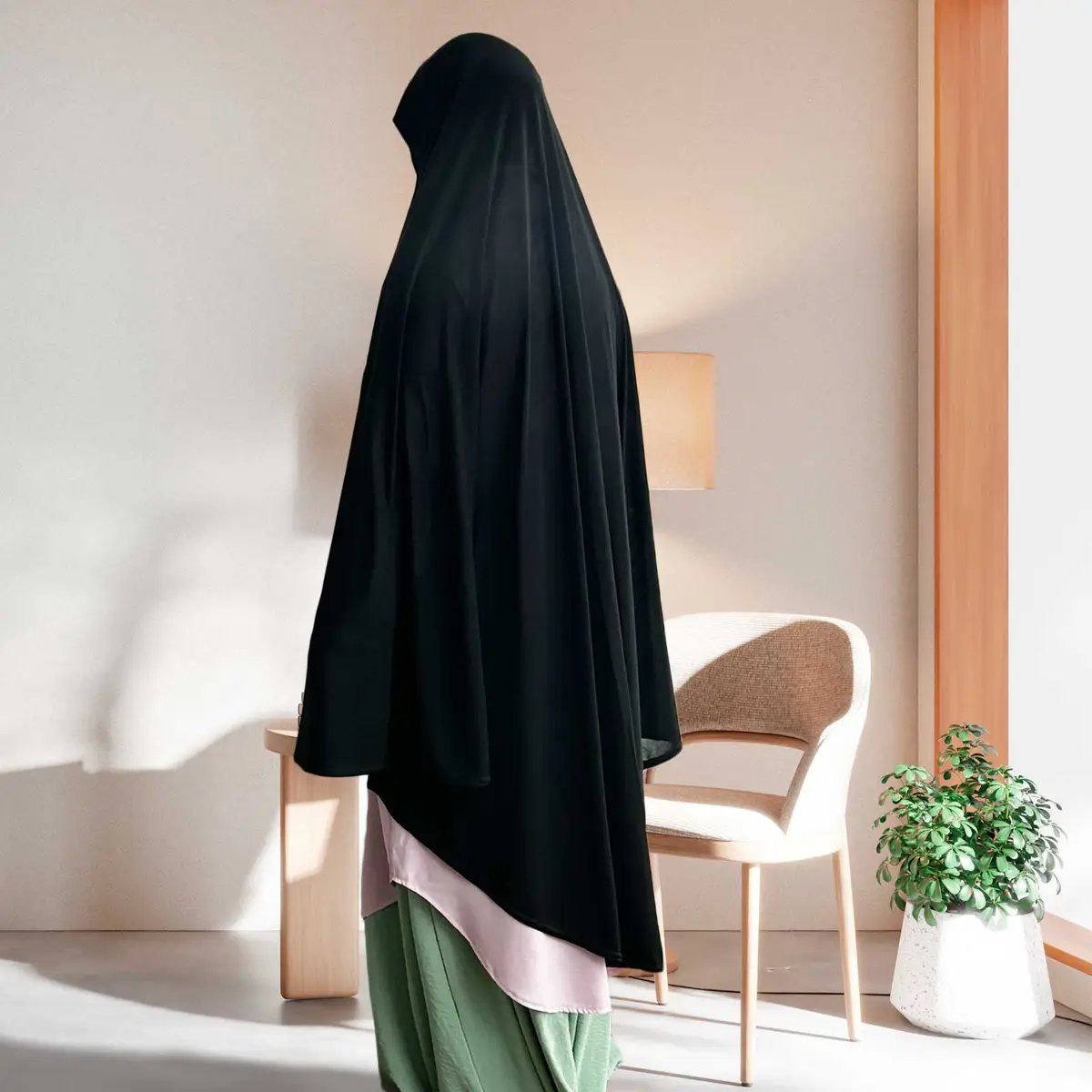 ideal namaz hijab with ample coverage