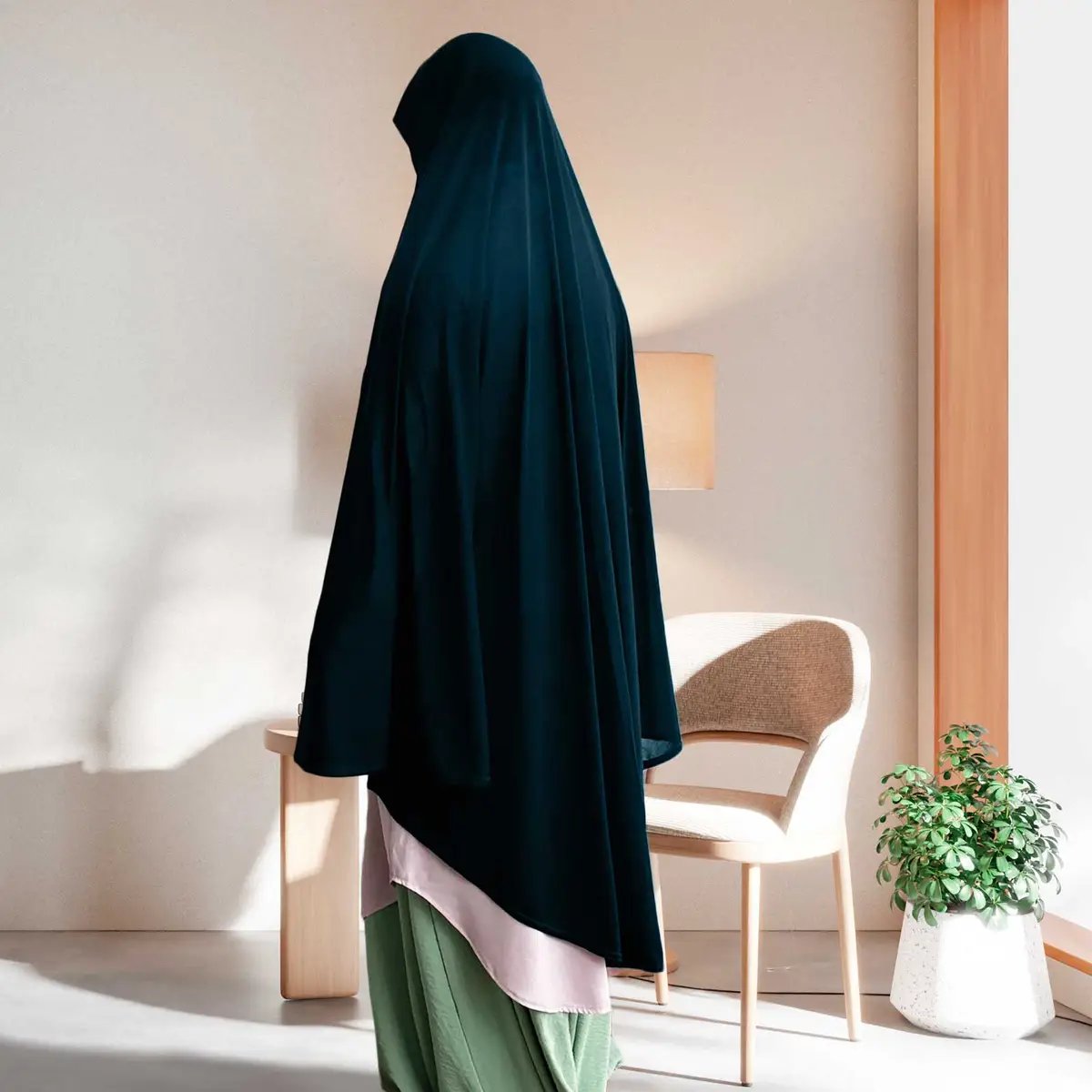 ideal namaz hijab with ample coverage