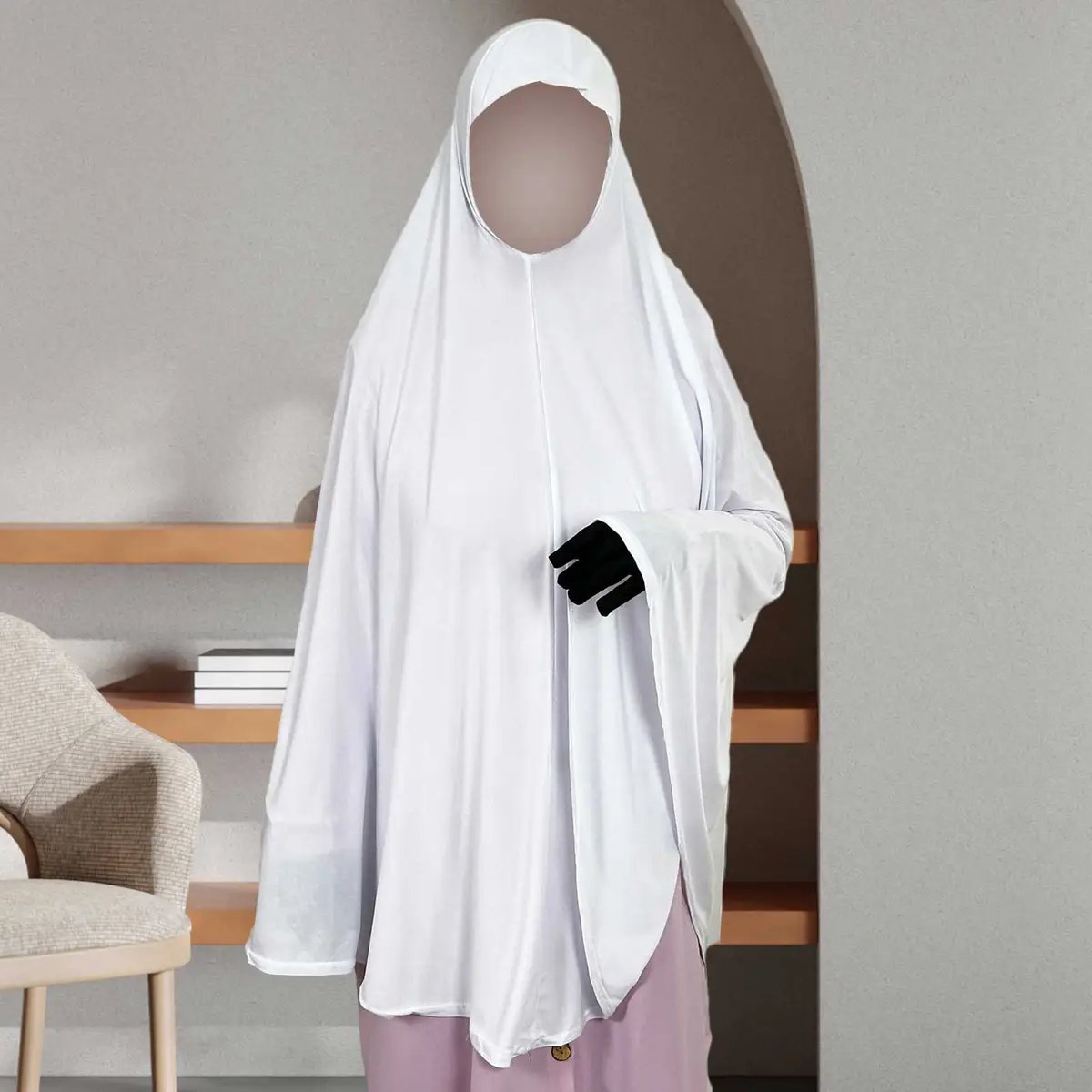 pull on instant hijab scarf