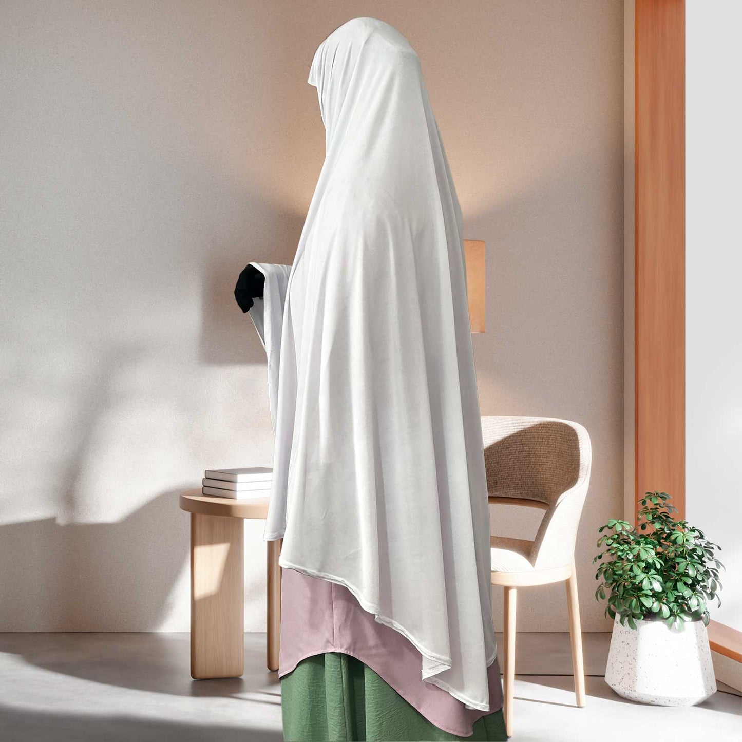 ideal namaz hijab with ample coverage