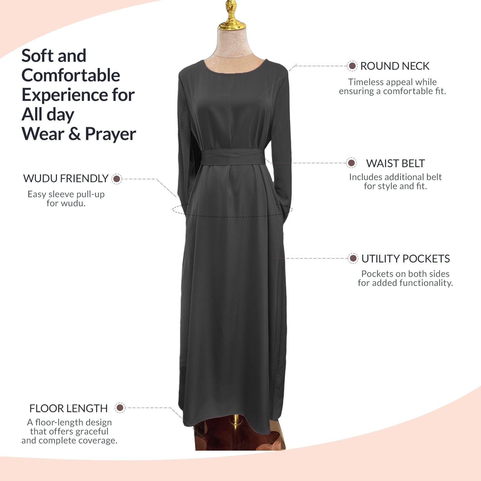 satin abaya infographic