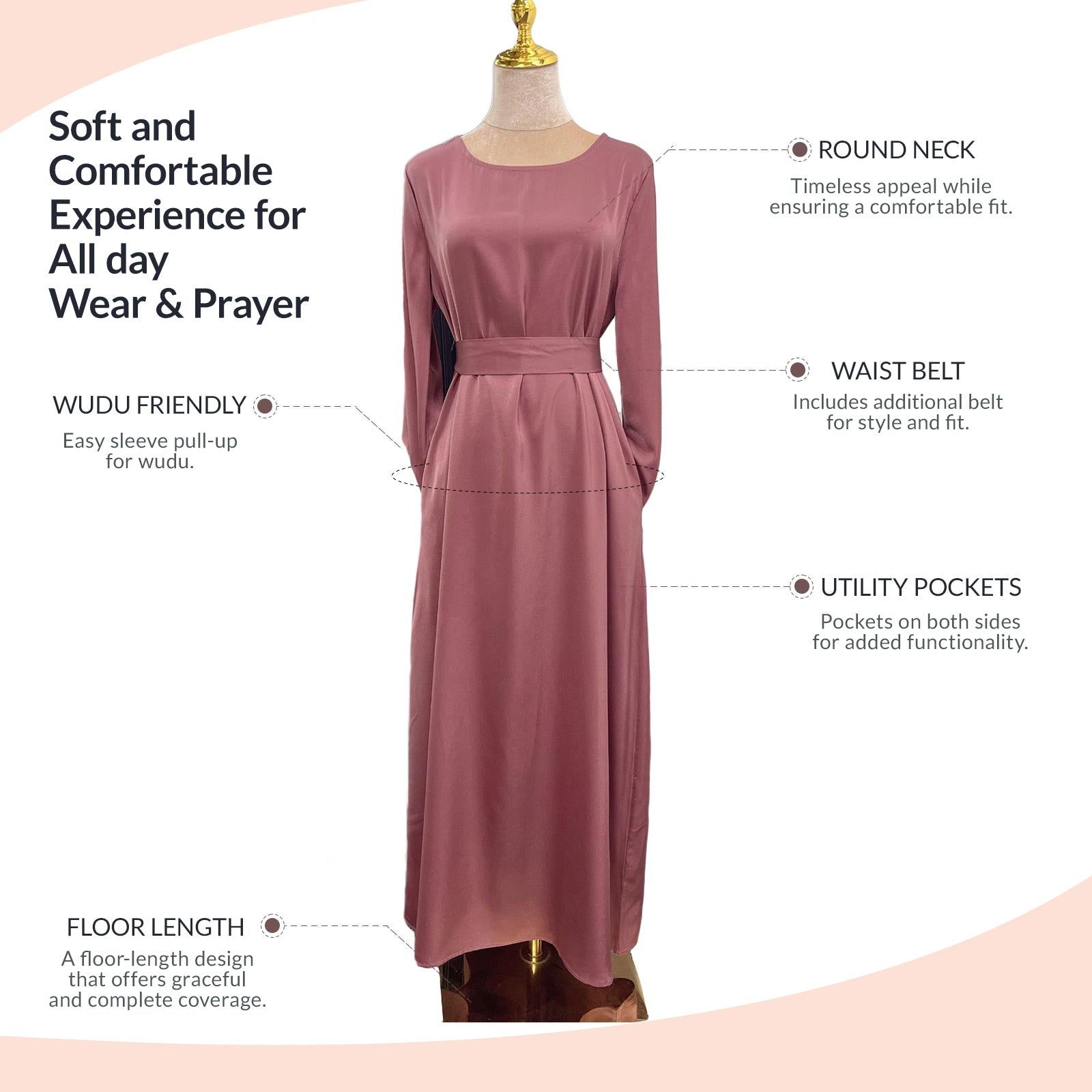 satin abaya infographic