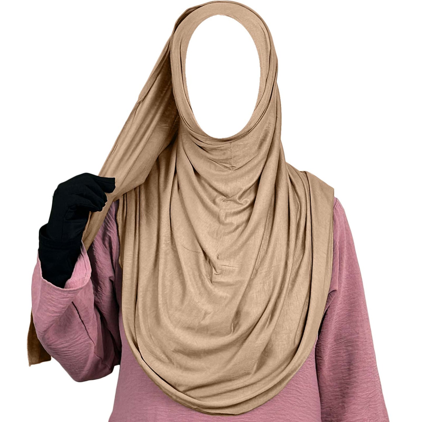 Cotton Jersey Hijab, Large
