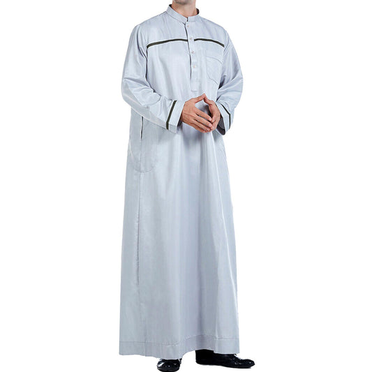 men's gray thobe