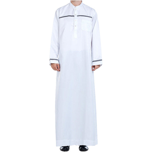 single stripe piping on chest and cuff