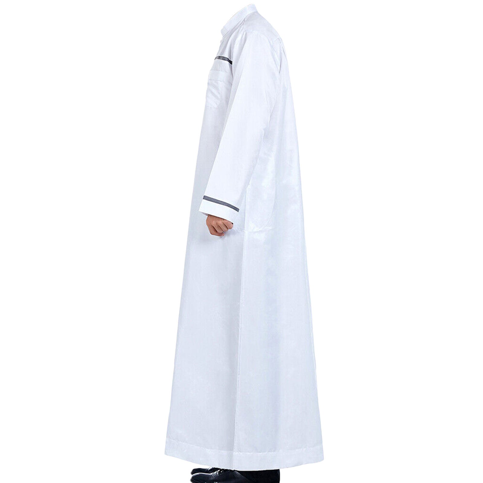 men's white thobe sideview