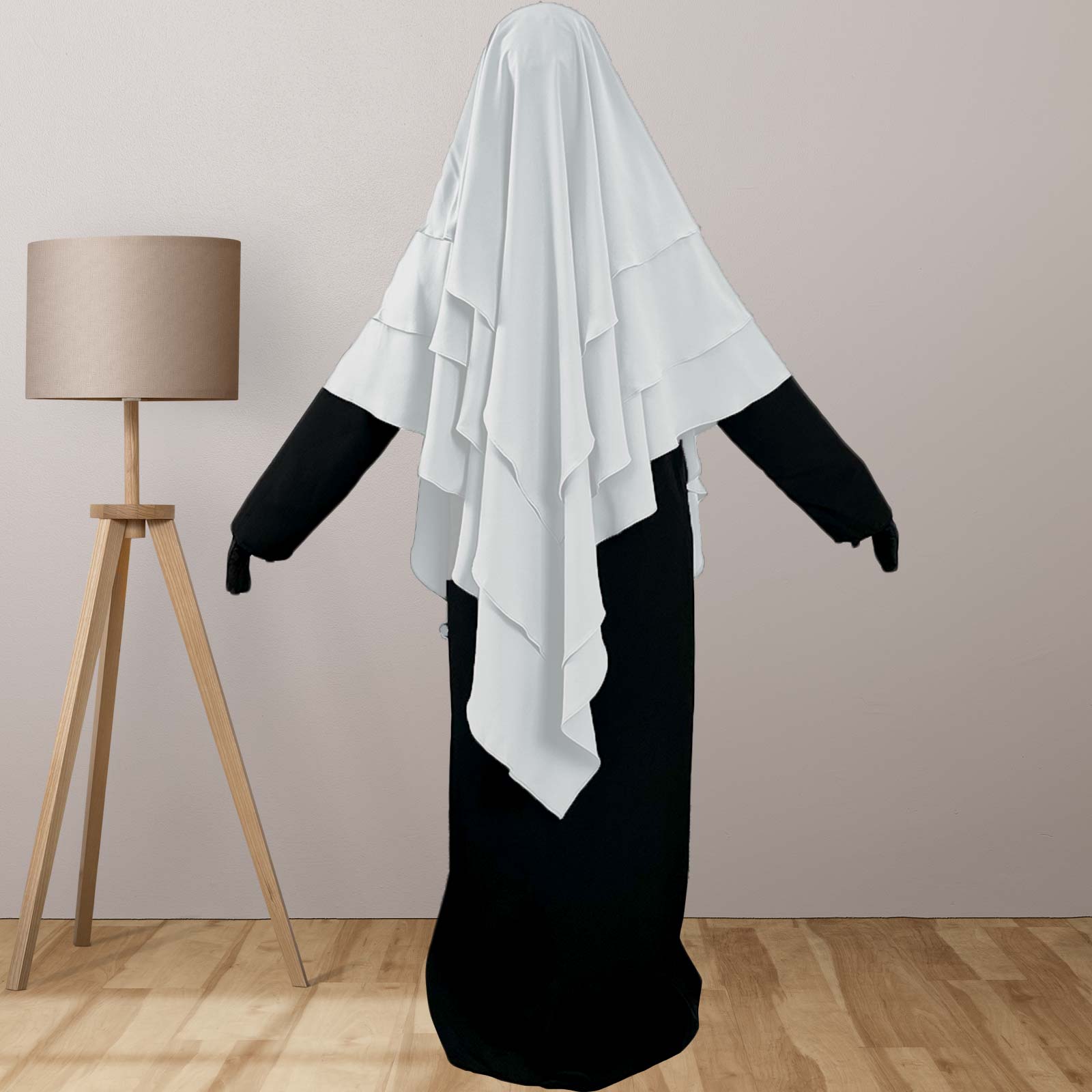 three-layer on the back