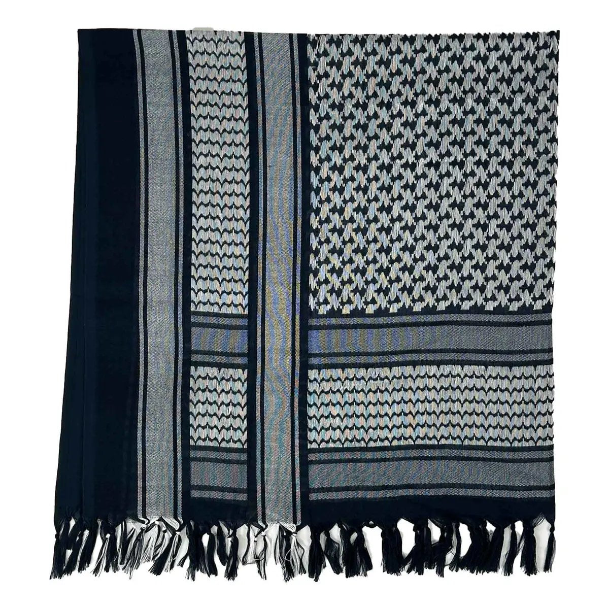 Palestinian-shemagh-keffiyeh-blue-silver-3