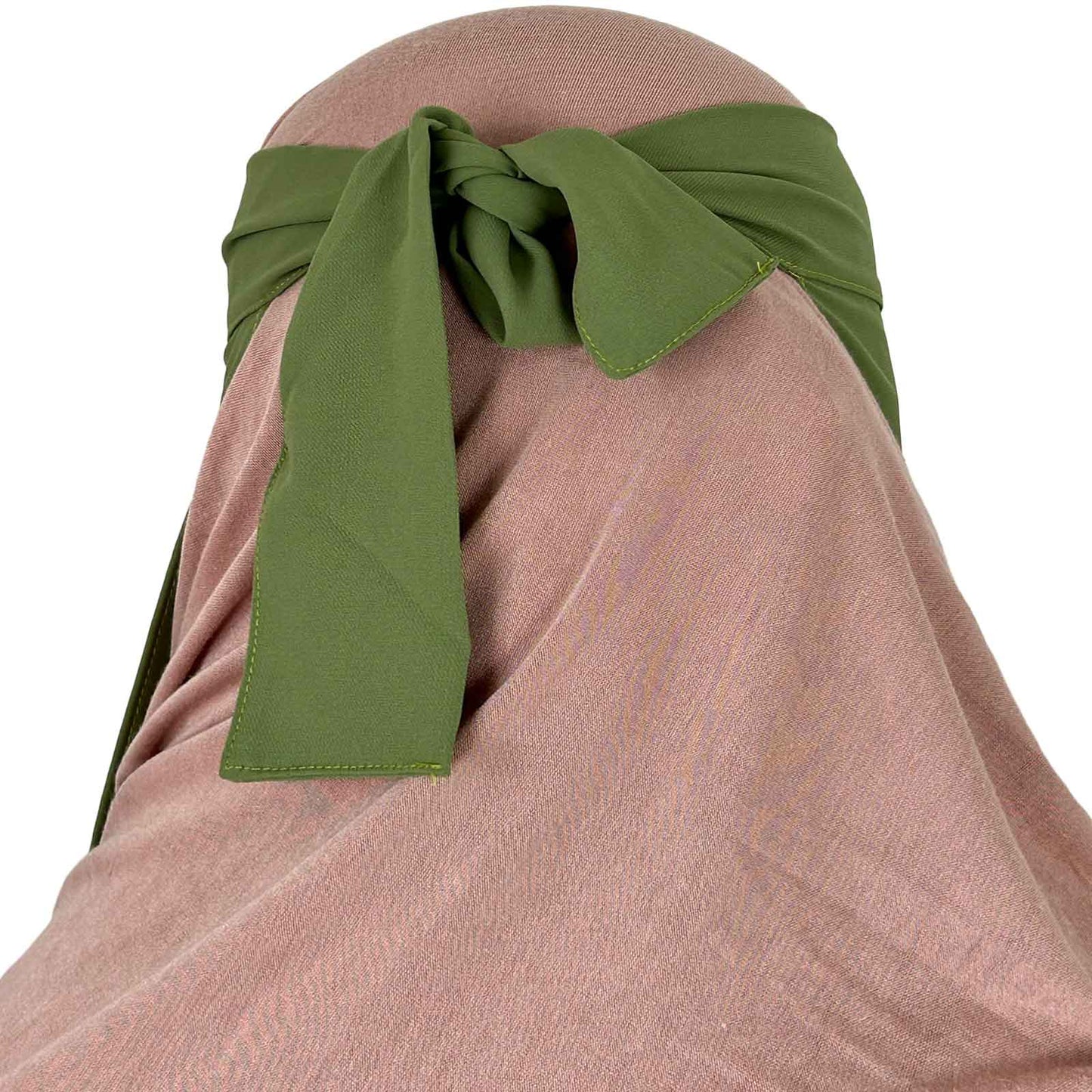 tie back niqab, sixteen inches wide, 18 inches long