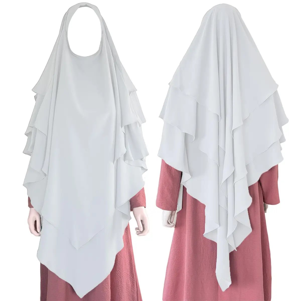 white long khimar