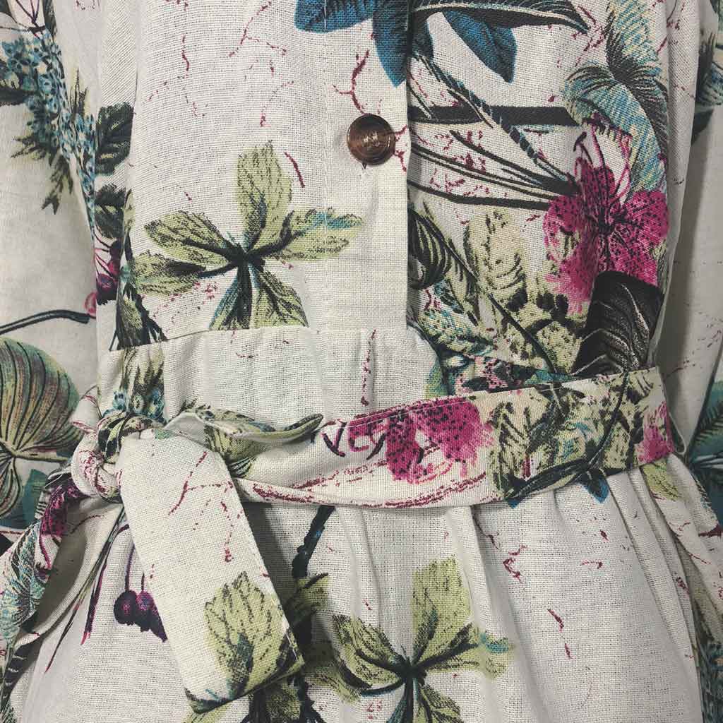 button front maxi dress