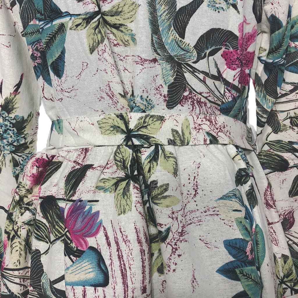 muslim long dress with waiste belt