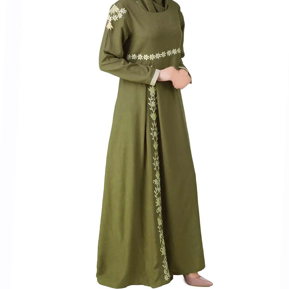 floral embroidered dress