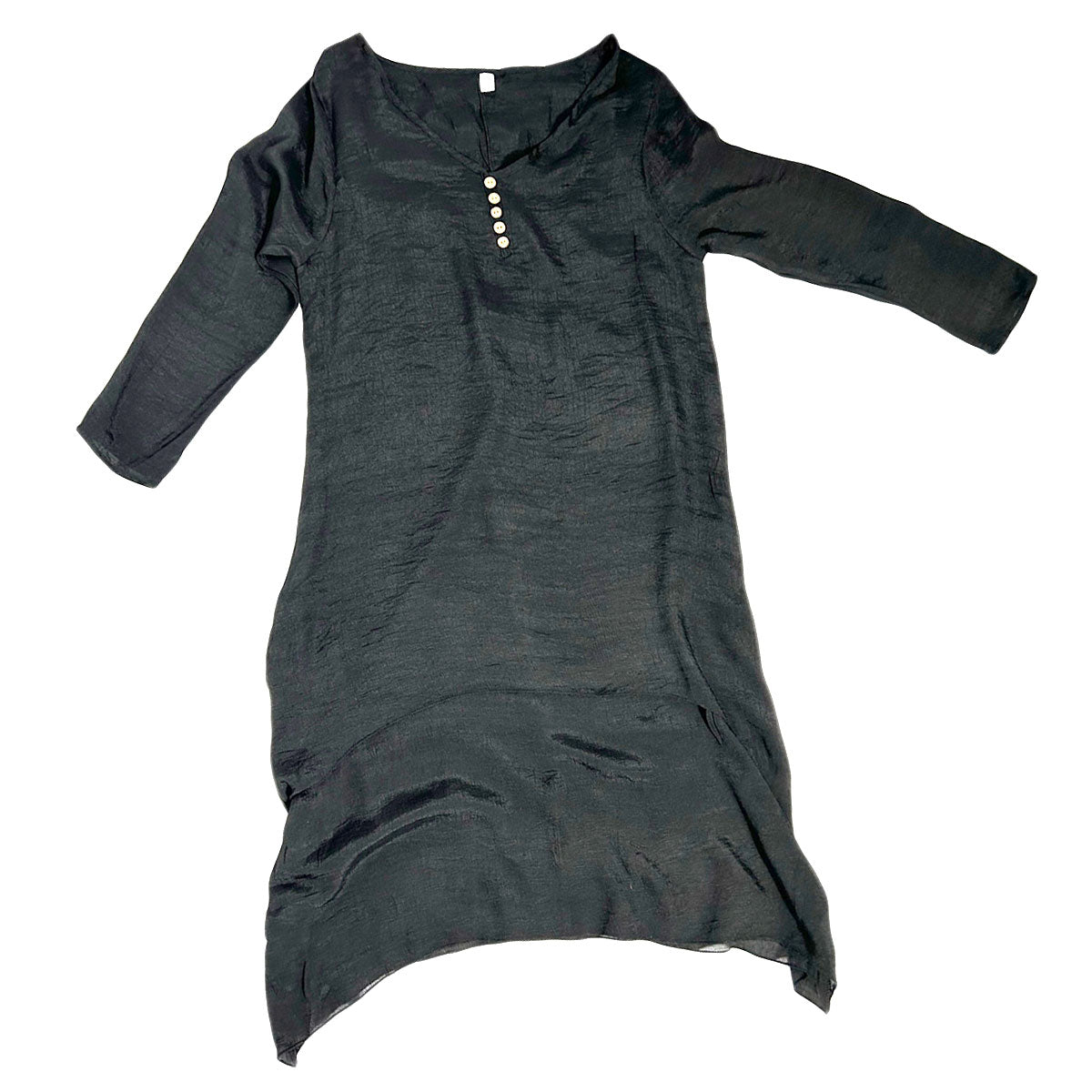 round neck regular fit ruffle dress