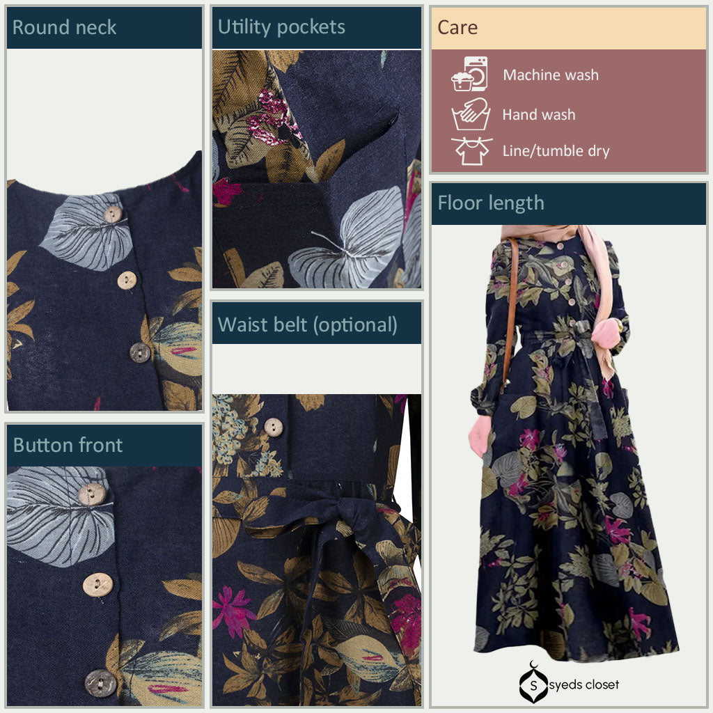 loose puff sleeve button front maxi dress