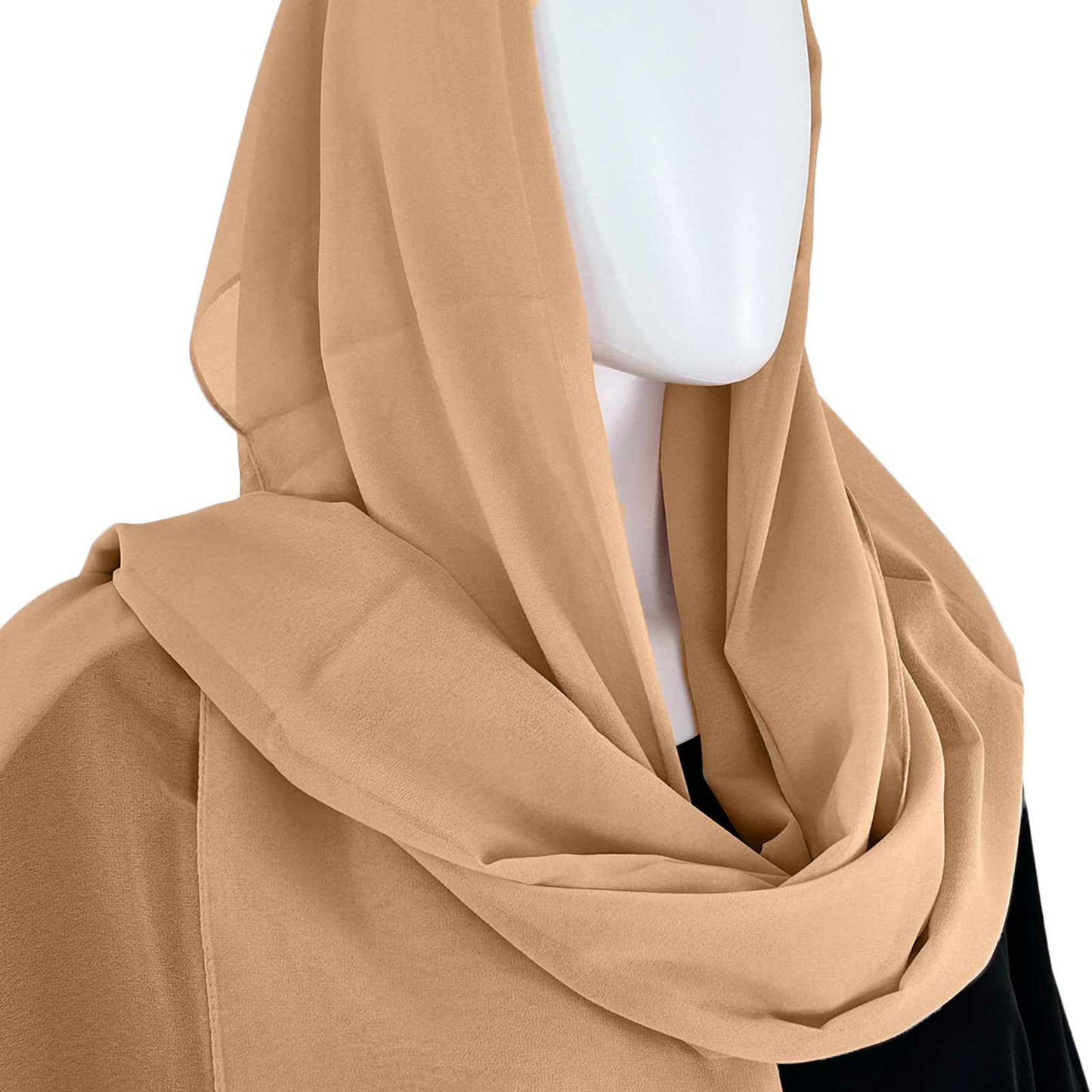 70x27-inch hijab for head neck and front coverage