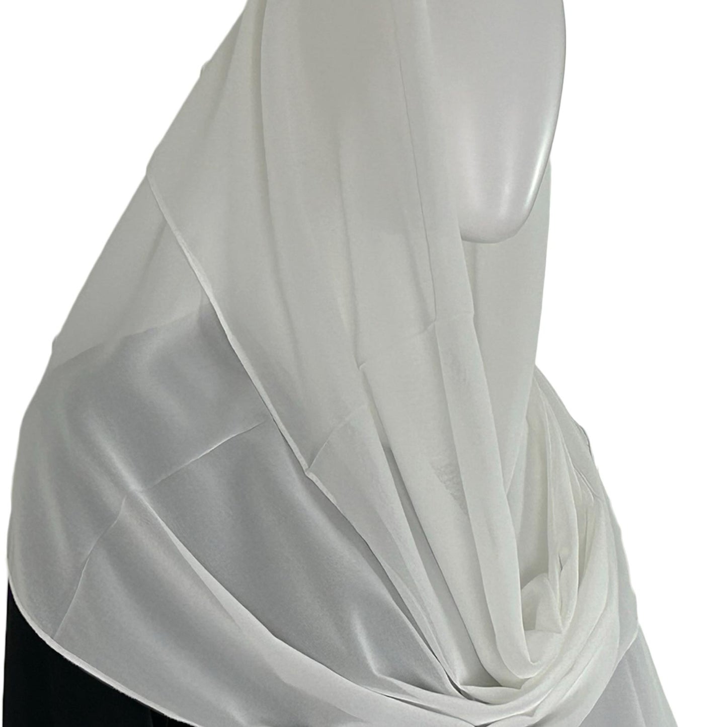 70x27-inch hijab for head neck and front coverage