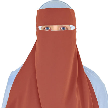 full-face and bust coverage niqab offering superior privacy and comfort