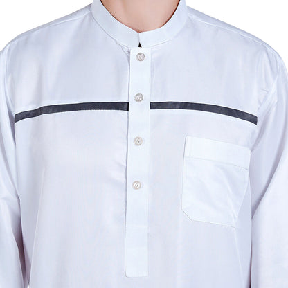 stand collar with button front
