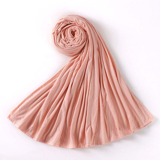 peach modal hijab head scarf