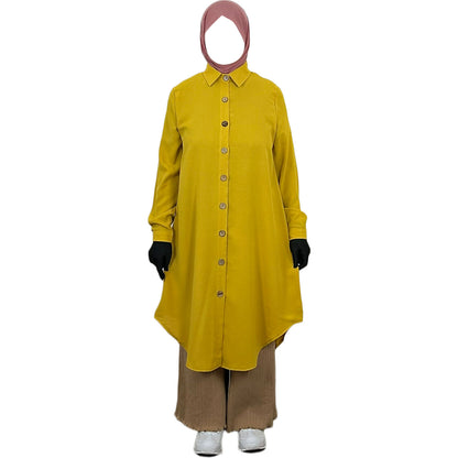 womens middle eastern long shirt yellow