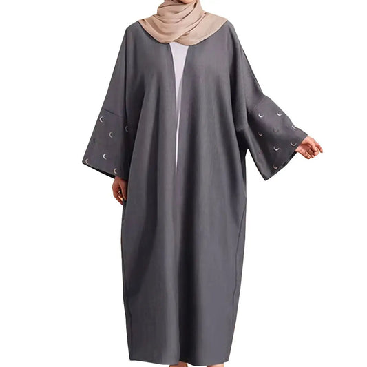 embroidered-moon-linen-open-abaya-gray