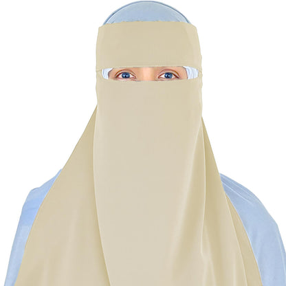 full-face and bust coverage niqab offering superior privacy and comfort