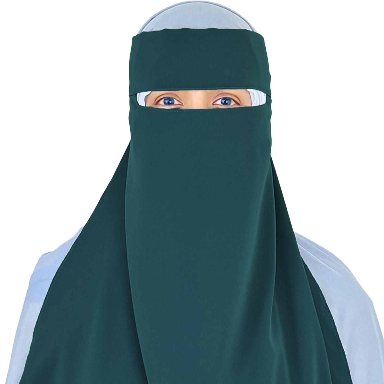 full-face and bust coverage niqab offering superior privacy and comfort