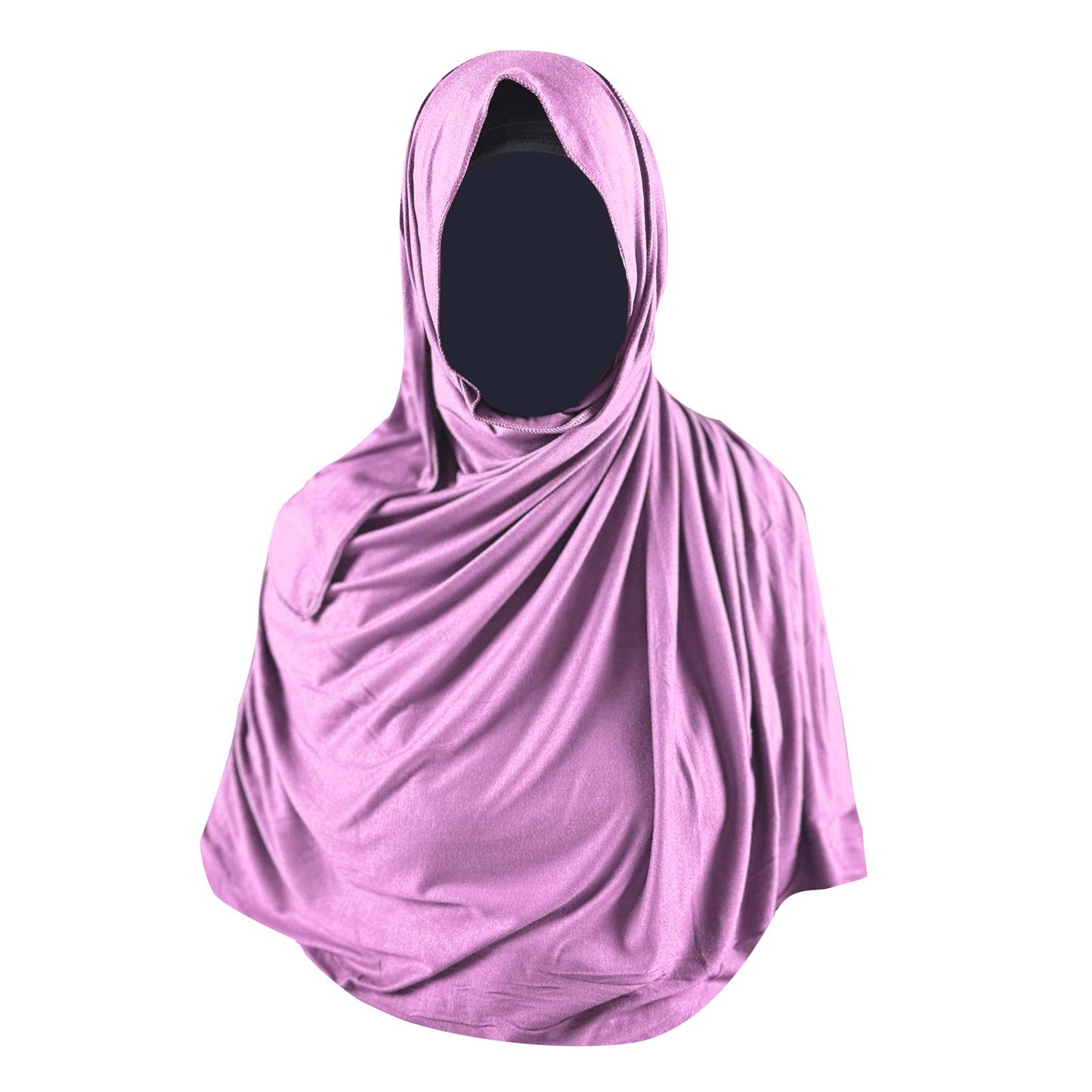 pink jersey hijab, large