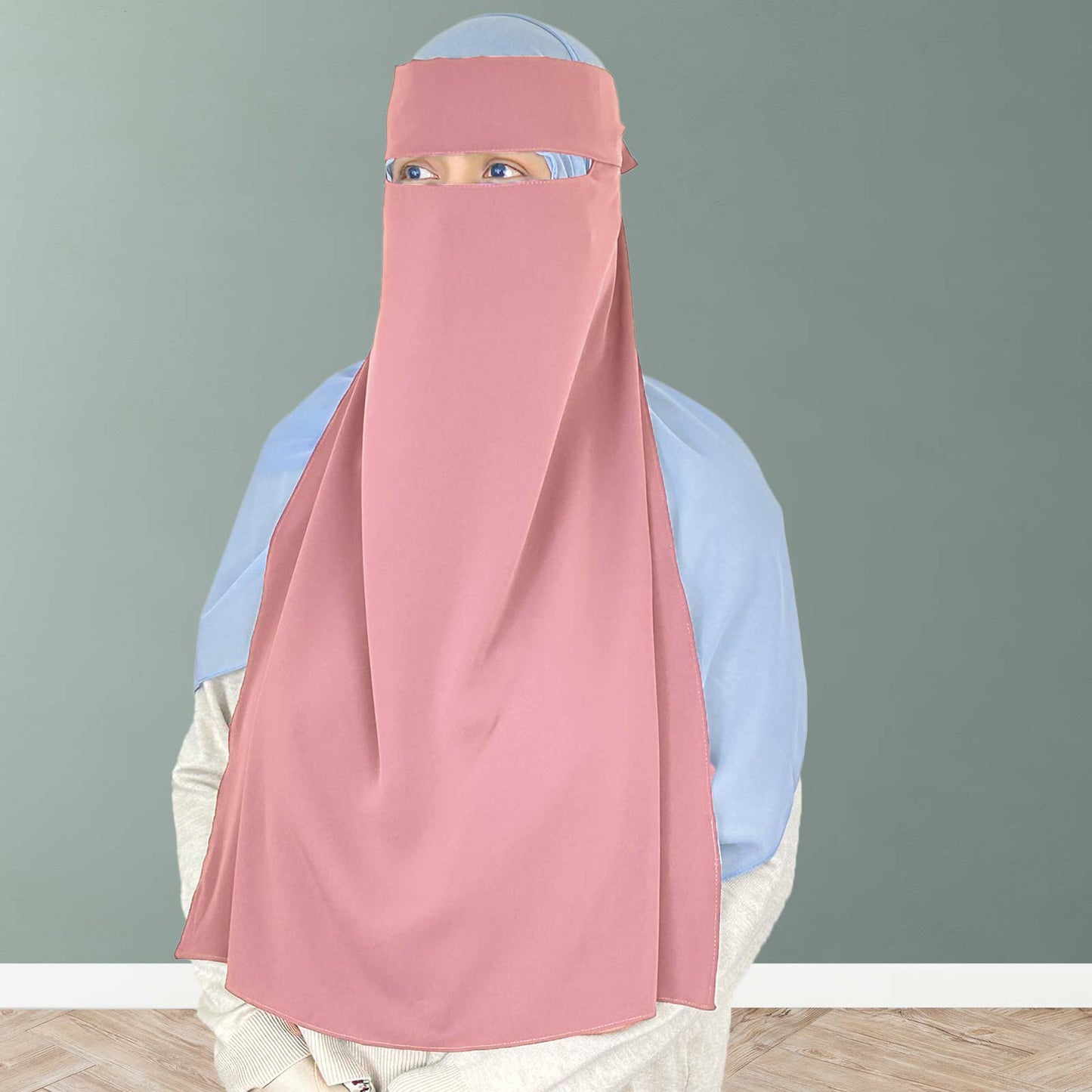 full-face and bust coverage niqab offering superior privacy and comfort
